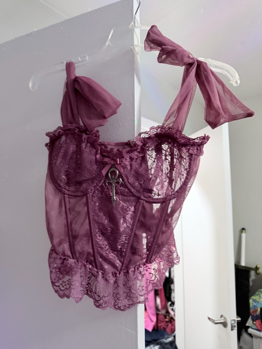 NWT Widow Dance With Death Corset top size small